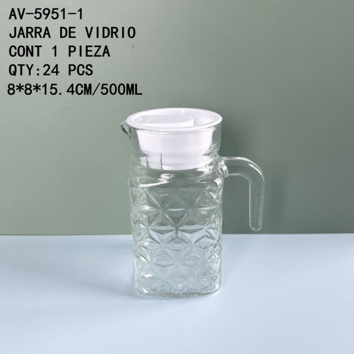[AV-5951-1 [24 PZS/CAJA]] [AV-5951-1]JARRA DE VIDRIO