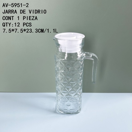 [AV-5951-2 [12 PZS/CAJA]] [AV-5951-2]JARRA DE VIDRIO