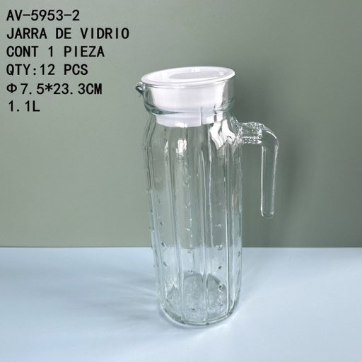 [AV-5953-2 [12 PZS/CAJA]] [AV-5953-2]JARRA DE VIDRIO