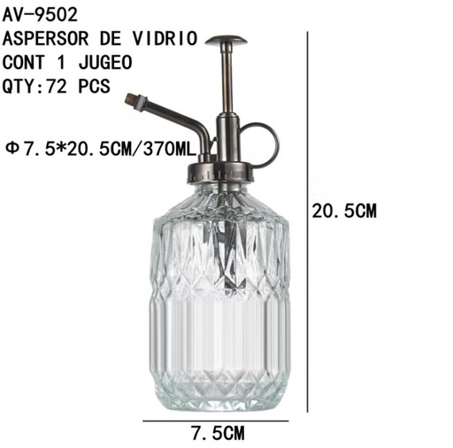 [AV-9502 [72 PZS/CAJA]] [AV-9502]ASPERSOR DE VIDRIO