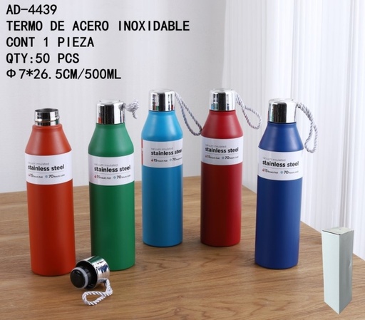 [AD-4439 [50 PZS/CAJA]] [AD-4439]TERMO DE ACERO INOXIDABLE