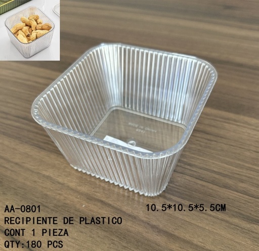 [AA-0801 [180 PZS/CAJA]] [AA-0801]RECIPIENTE DE PLASTICO