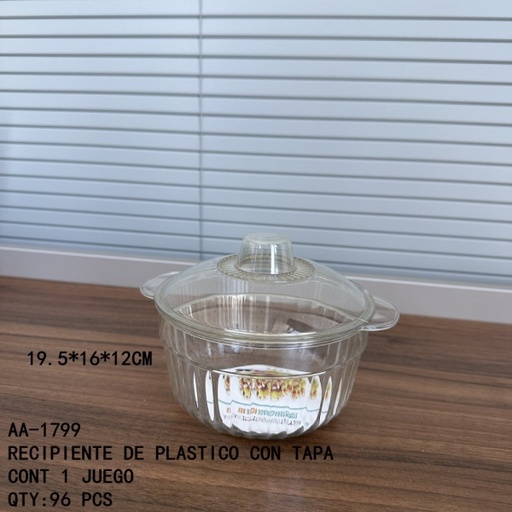 [AA-1799 [96 PZS/CAJA]] [AA-1799]RECIPIENTE DE PLASTICO CON TAPA