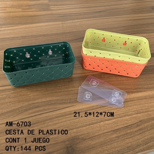 [AM-6703 [144 PZS/CAJA]] [AM-6703]CESTA DE PLASTICO