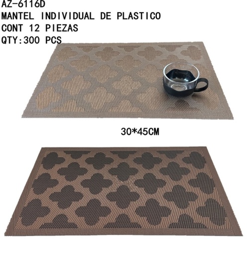 [AZ-6116D [300 PZS/CAJA]] [AZ-6116D]MANTEL INDIVIDUAL DE PLASTICO