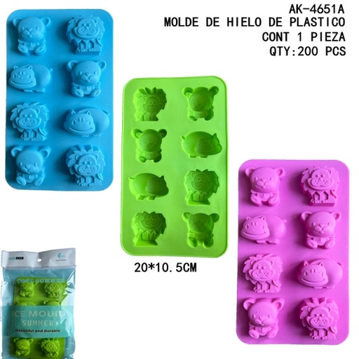 [AK-4651A [200 PZS/CAJA]] [AK-4651A]MOLDE DE HIELO DE PLASTICO
