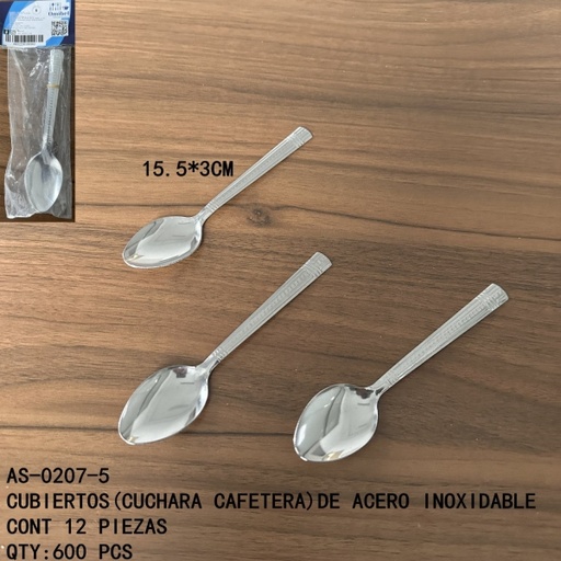 [AS-0207-5 [600 PZS/CAJA]] [AS-0207-5]CUBIERTOS (CUCHARA)