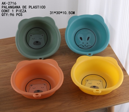 [AK-2716 [96 PZS/CAJA]] [AK-2716]B-PALANGANA DE PLASTICO
