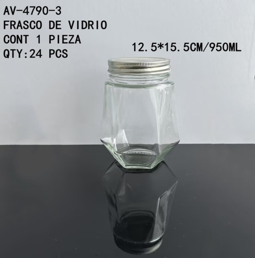 [AV-4790-3 [24 PZS/CAJA]] [AV-4790-3]FRASCO DE VIDRIO