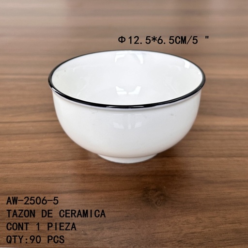 [AW-2506-5 [90 PZS/CAJA]] [AW-2506-5] TAZON DE CERAMICA