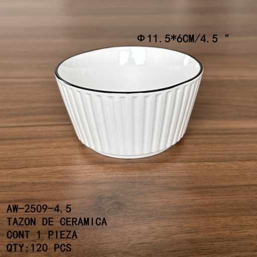 [AW-2509-4.5 [120 PZS/CAJA]] [AW-2509-4.5] TAZON DE CERAMICA