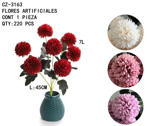 [CZ-3163 [220 PZS/CAJA]] [CZ-3163]FLORES ARTIFICIALES