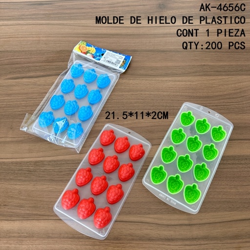 [AK-4656C [200 PZS/CAJA]] [AK-4656C]MOLDE DE HIELO DE PLASTICO