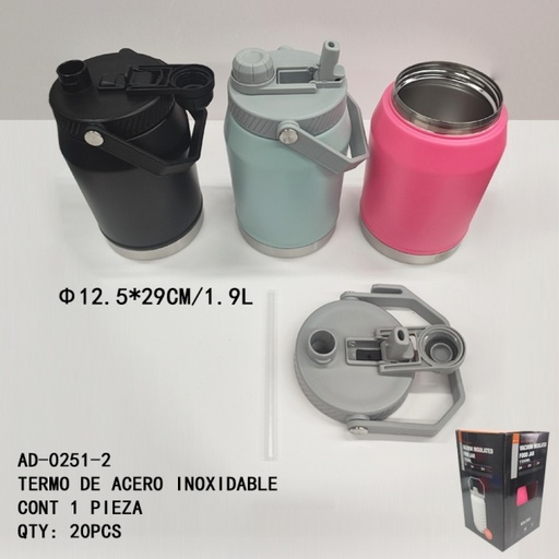 [AD-0251-2 [20 PZS/CAJA]] [AD-0251-2]TERMO DE ACERO INOXIDABLE