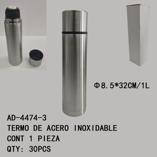 [AD-4474-3 [30 PZS/CAJA]] [AD-4474-3]TERMO DE ACERO INOXIDABLE