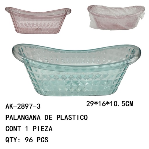 [AK-2897-3 [96 PZS/CAJA]] [AK-2897-3]PALANGANA DE PLASTICO