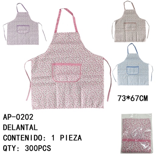 [AP-0202 [300 PZS/CAJA]] [AP-0202]DELANTAL