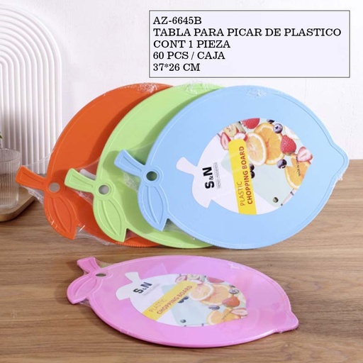 [AZ-6645B [60 PZS/CAJA]] [AZ-6645B] TABLA PARA PICAR DE PLASTICO