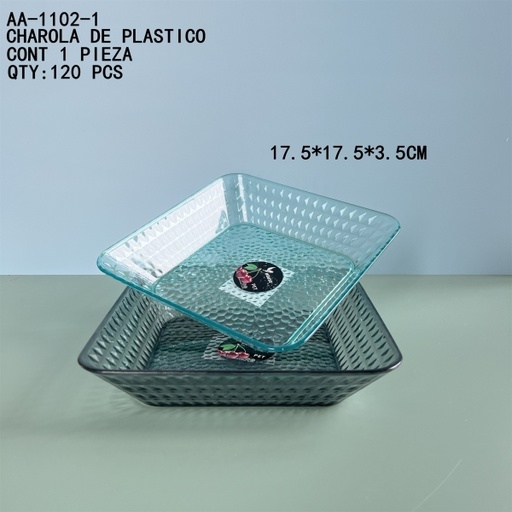 [AA-1102-1 [120 PZS/CAJA]] [AA-1102-1] CHAROLA DE PLASTICO
