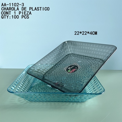 [AA-1102-3 [100 PZS/CAJA]] [AA-1102-3] CHAROLA DE PLASTICO