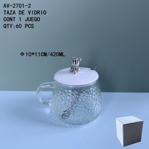 [AV-2701-2 [60 PZS/CAJA]] [AV-2701-2]TAZA DE VIDRIO
