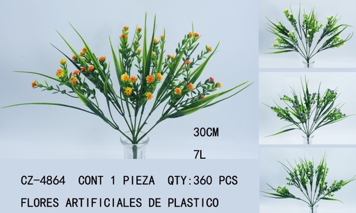 [CZ-4864 [360 PZS/CAJA]] [CZ-4864]FLORES ARTIFICIALES DE PLASTICO