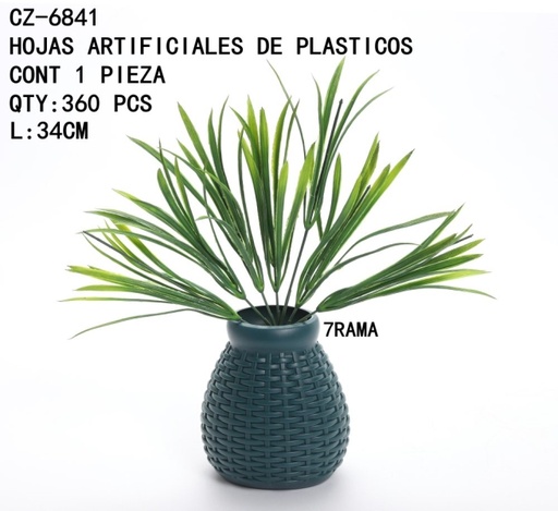 [CZ-6841 [360 PZS/CAJA]] [CZ-6841] HOJAS ARTIFICIALES DE PLASTICOS