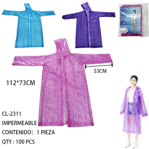 [CL-2311 [100 PZS/CAJA]] [CL-2311] IMPERMEABLE