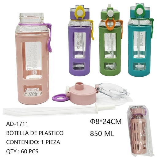 [AD-1711 [60 PZS/CAJA]] [AD-1711]BOTELLA DE PLATICO