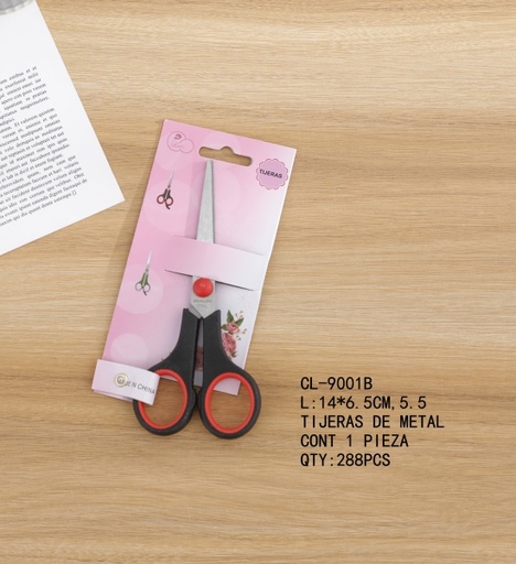 [CL-9001B [288 PZS/CAJA]] [CL-9001B]TIJERAS DE METAL
