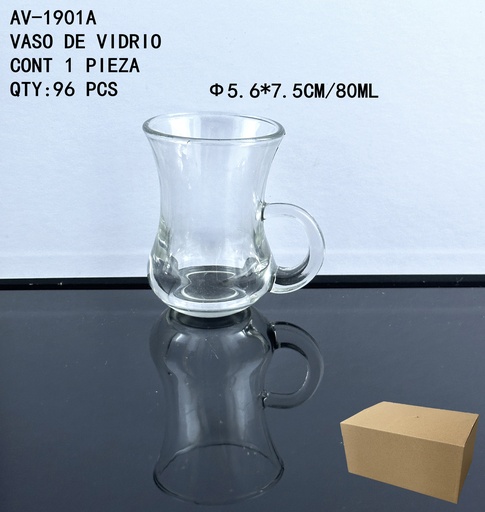 [AV-1901A [96 PZS/CAJA]] [AV-1901A]VASO DE VIDRIO