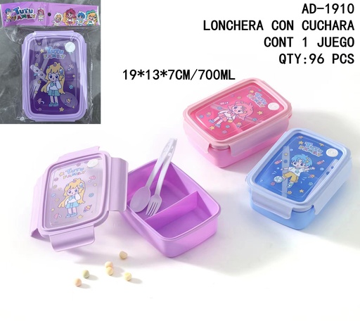 [AD-1910 [96 PZS/CAJA]] [AD-1910]LONCHERA CON CUCHARA
