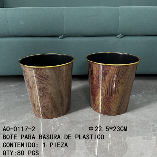 [AO-0117-2 [80 PZS/CAJA]] [AO-0117-2]BOTE PARA BASURA DE PLASTICO