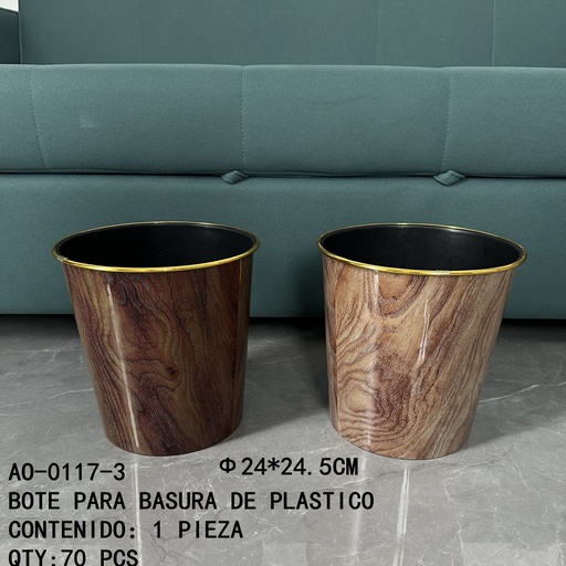 [AO-0117-3 [70 PZS/CAJA]] [AO-0117-3]BOTE PARA BASURA DE PLASTICO