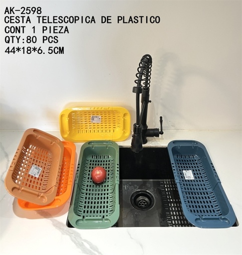 [AK-2598 [80 PZS/CAJA]] [AK-2598]CESTA TELESCOPICA DE PLASTICO