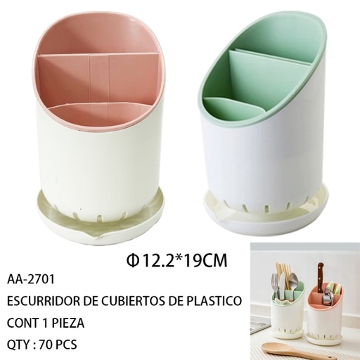 [AA-2701 [70 PZS/CAJA]] [AA-2701]ESCURRIDOR DE CUBIERTOS DE PLASTICO