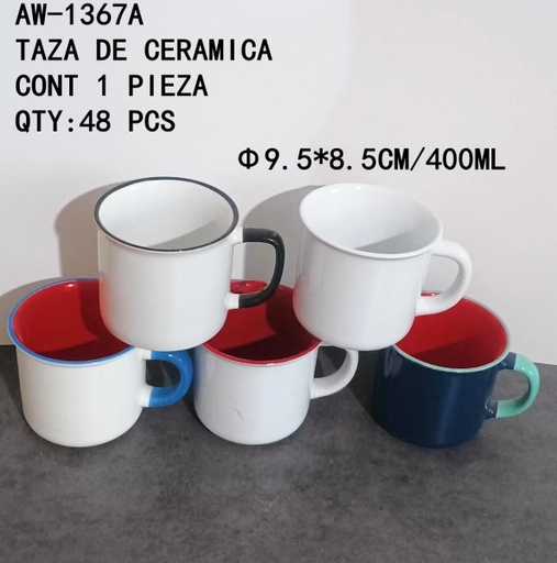 [AW-1367A [48 PZS/CAJA]] [AW-1367A]TAZA DE CERAMICA
