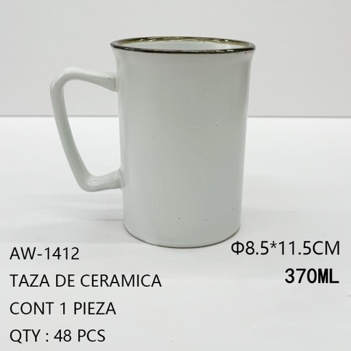 [AW-1412 [48 PZS/CAJA]] [AW-1412]TAZA DE CERAMICA
