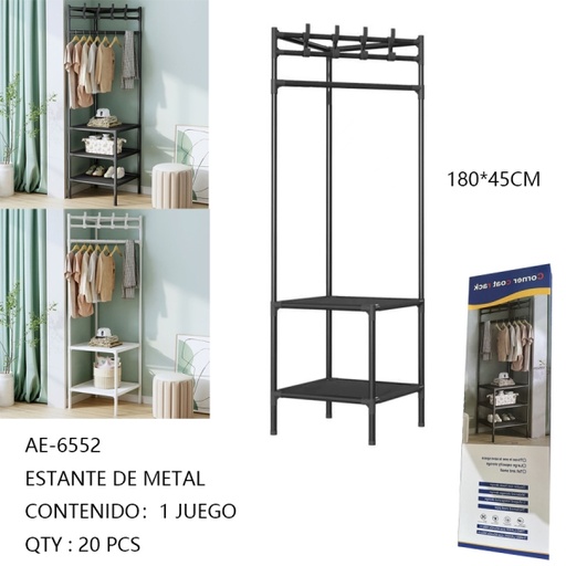[AE-6552 [20 PZS/CAJA]] [AE-6552]ESTANTE DE METAL