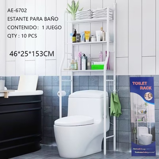 [AE-6702 [10 PZS/CAJA]] [AE-6702]ESTANTE PARA BAÑO
