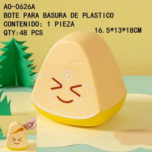[AO-0626A [48 PZS/CAJA]] [AO-0626A]BOTE PARA BASURA DE PLASTICO