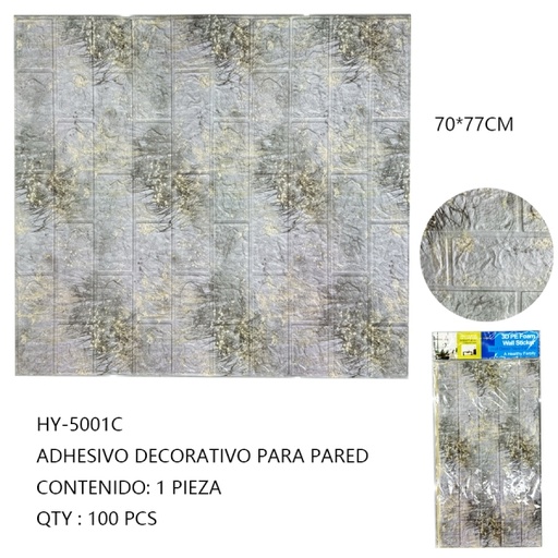 [HY-5001C [100 PZS/CAJA]] [HY-5001C]ADHESIVO DECORATIVO PARA PARED