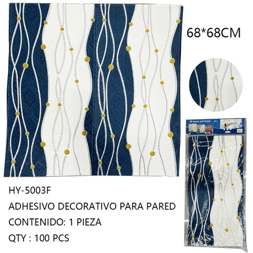 [HY-5003F [100 PZS/CAJA]] [HY-5003F]ADHESIVO DECORATIVO PARA PARED