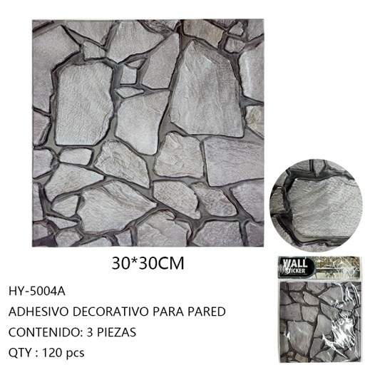 [HY-5004A [120 PZS/CAJA]] [HY-5004A]ADHESIVO DECORATIVO PARA PARED
