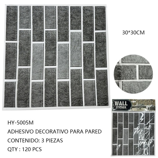 [HY-5005M [120 PZS/CAJA]] [HY-5005M]ADHESIVO DECORATIVO PARA PARED
