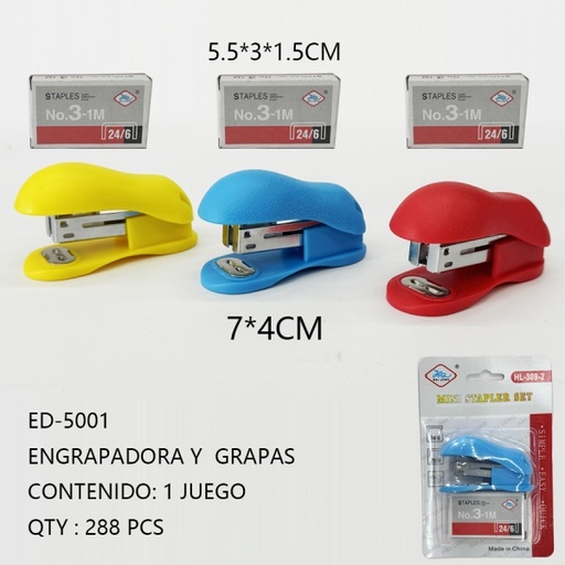 [ED-5001 [288 PZS/CAJA]] [ED-5001]ENGRAPADORA Y  GRAPAS