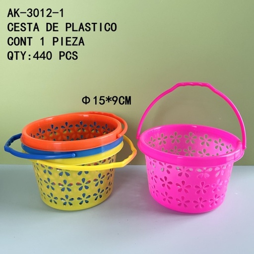 [AK-3012-1 [440 PZS/CAJA]] [AK-3012-1]CESTA DE PLASTICO
