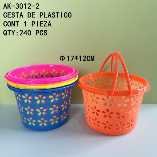 [AK-3012-2 [240 PZS/CAJA]] [AK-3012-2]CESTA DE PLASTICO