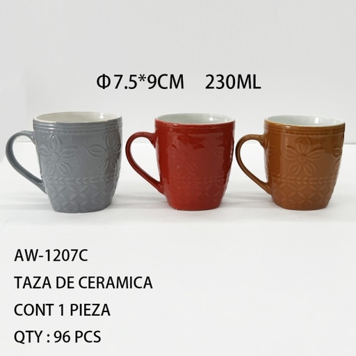 [AW-1207C [96 PZS/CAJA]] [AW-1207C]TAZA DE CERAMICA