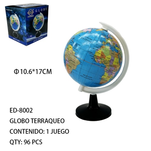 [ED-8002 [96 PZS/CAJA]] [ED-8002]GLOBO TERRAQUEO
